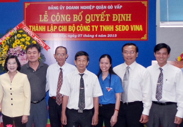 Lễ ra mắt Chi bộ Công ty TNHH Sedo Vina.