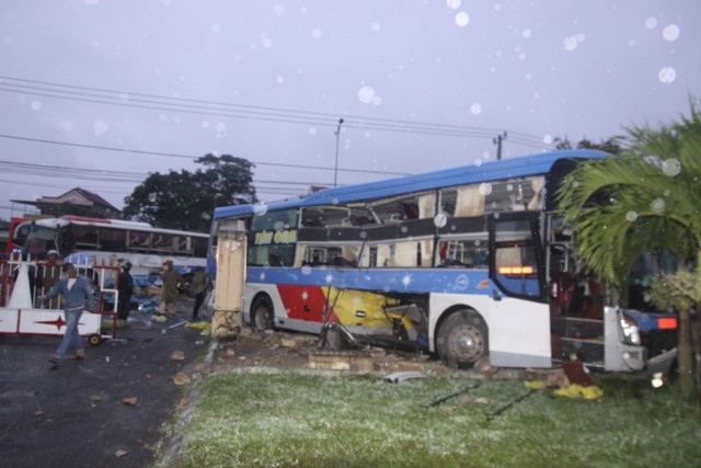 Hiện trường vụ tai nạn.