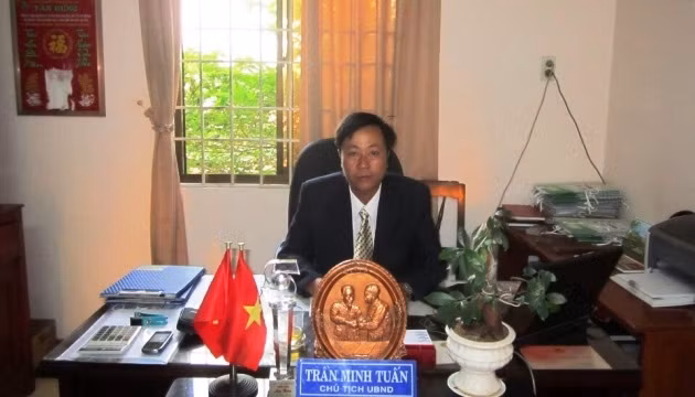 Chủ tịch xã Mỹ Hiệp Trần Minh Tuấn. Ảnh: Nhân vật tự cung cấp.