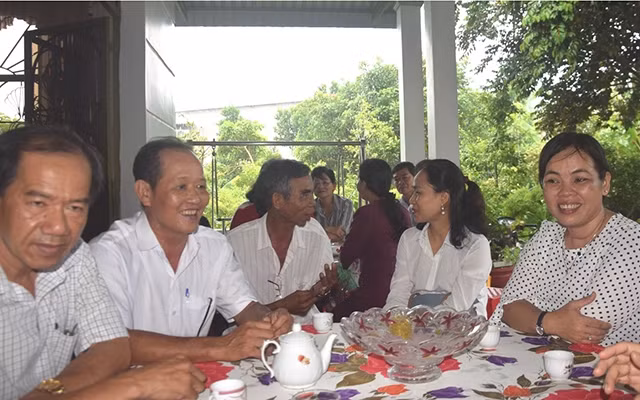 Buổi sinh hoạt Tổ nhân dân tự quản số 4, ấp Bình Hòa, xã Mỹ hội, huyện Cao Lãnh.