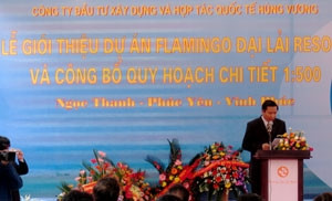 Vĩnh Phúc xây dựng Khu du lịch sinh thái Flamingo Đại Lải Resort