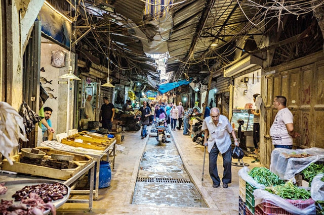 Một khu chợ ở Lebanon. Ảnh ARAB NEWS