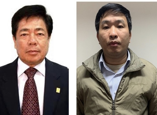 Hai bị can Trương Văn Tuyến và Phạm Thanh Sơn.