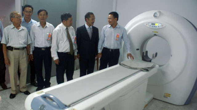 Bệnh viện được lắp đặt trang thiết bị hiện đại.