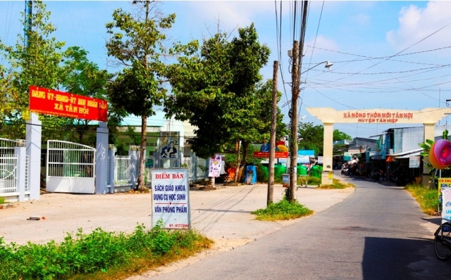 Xã nông thôn mới Tân Hội.