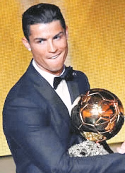 Tiền đạo C.Rô-nan-đô đoạt Quả bóng vàng 2014