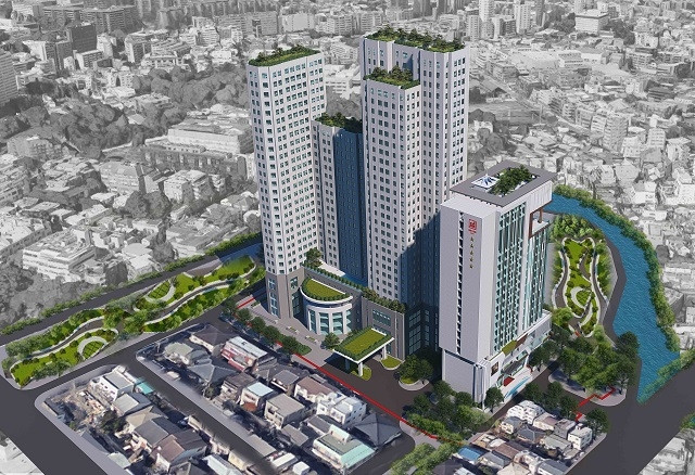 Trụ sở tập đoàn Sao Mai (đồ hoạ).