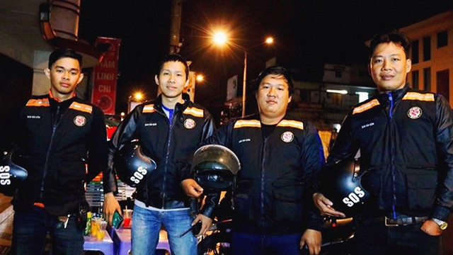 Các thành viên trước giờ xuất phát.