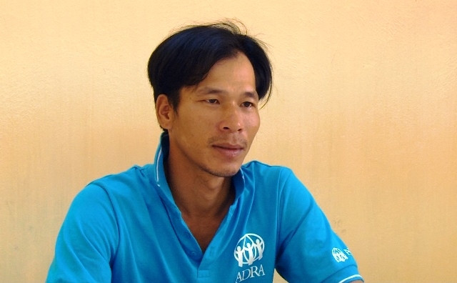 Đối tượng Võ Thanh Làng tại cơ quan điều tra.