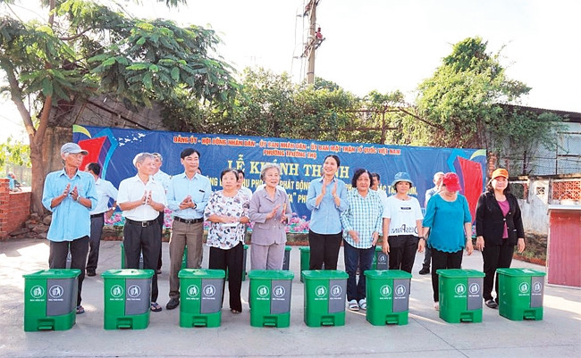 Lễ khánh thành điểm sinh hoạt cộng đồng cho người dân tại đầu đường số 2, khu phố 7, phường Trường Thọ (quận Thủ Đức).
