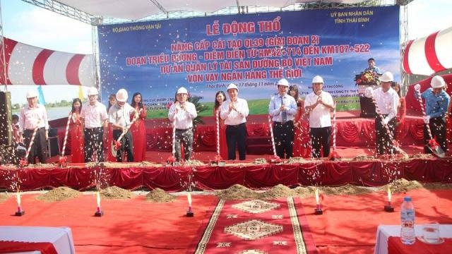 Khởi công nâng cấp, cải tạo Quốc lộ 39 qua tỉnh Thái Bình