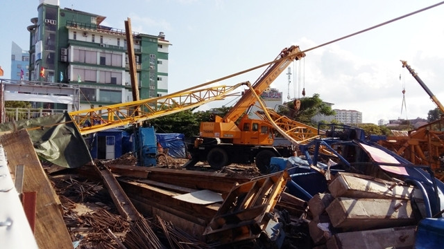 Hiện trường vụ tai nạn.