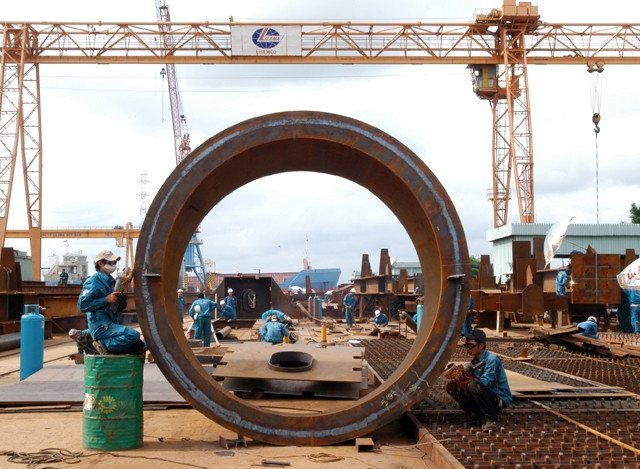 Chế tạo thiết bị trên các tàu hàng tại Công ty CP Lisemco (thuộc Tổng công ty Lắp máy Việt Nam - Lilama).