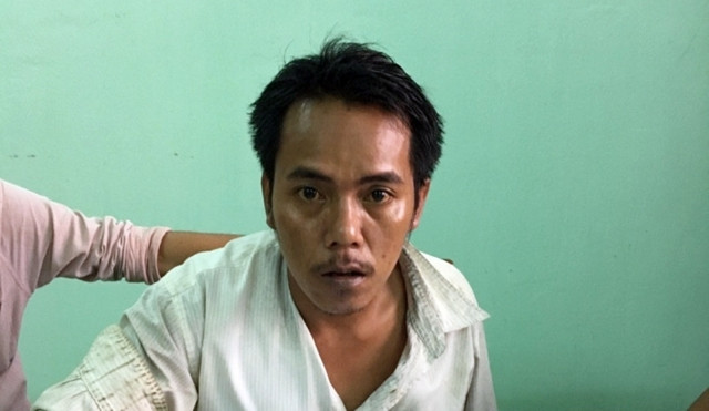 Đối tượng Nguyễn Ngọc Huynh bị bắt giữ.