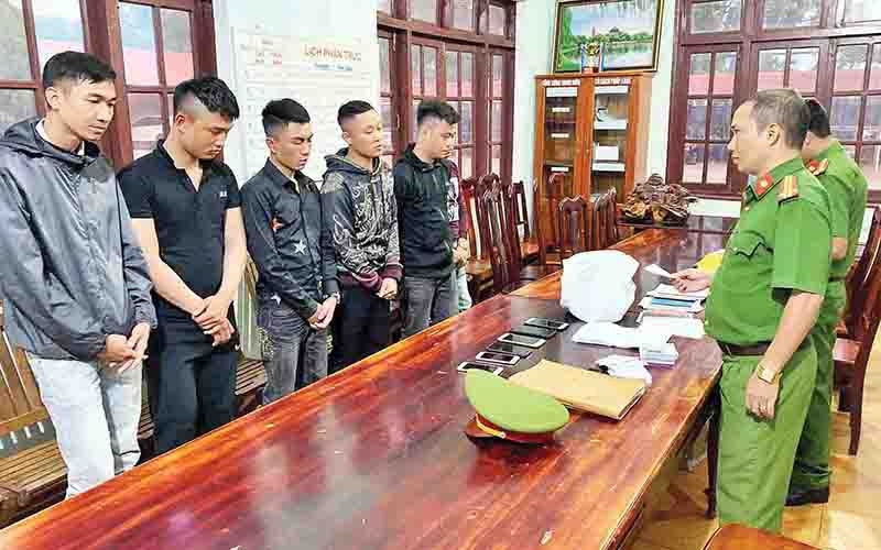 Một nhóm tín dụng đen bị Công an tỉnh Ðác Lắc triệt phá.