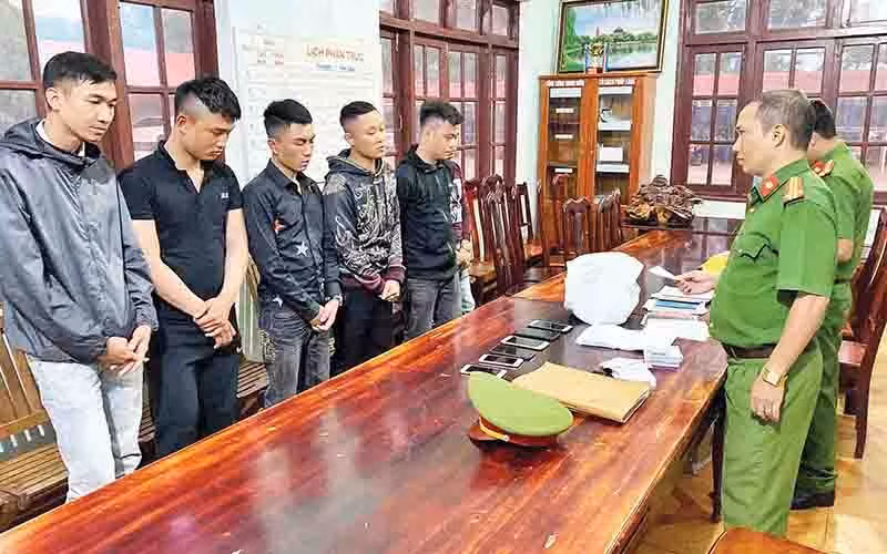 Một nhóm tín dụng đen bị Công an tỉnh Ðác Lắc triệt phá.