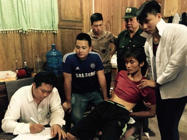 Hiện trường bắt giữ đối tượng thảm sát ở Yên Bái.