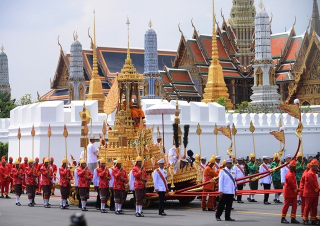 Nghi lễ Hoàng gia Thái-lan và Phật giáo cao nhất dành cho lễ hỏa táng cố Nhà vua Rama 9.