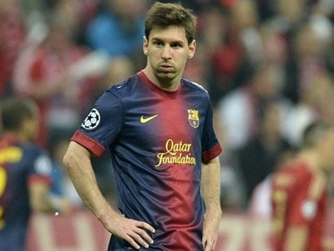Gương mặt thất thần của Messi. (Ảnh: Internet)