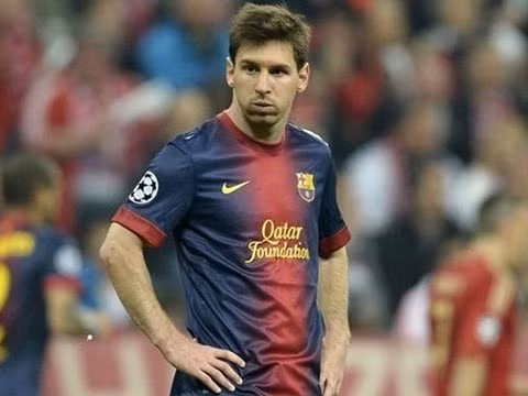 Gương mặt thất thần của Messi. (Ảnh: Internet)