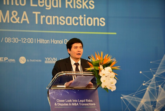 Ông Vũ Ánh Dương, Phó Chủ tịch Trung tâm Trọng tài Quốc tế Việt Nam.