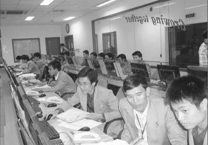 Trung tâm chăm sóc khách hàng của Viettel Telecom.