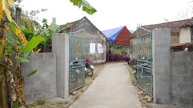 Nhà ông Lê Xuân Hải, nơi xảy ra vụ trọng án.