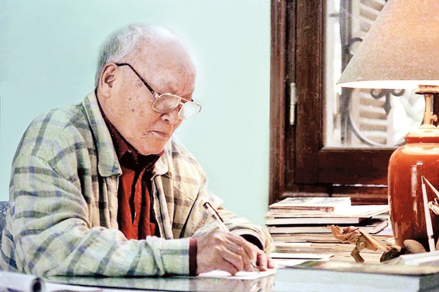 Nhà văn Tô Hoài. Ảnh: TRỊNH HẢI