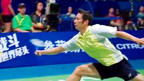 Nguyễn Tiến Minh tại Giải vô địch cầu lông thế giới 2013. (Ảnh: vnexpress.net/BWF)