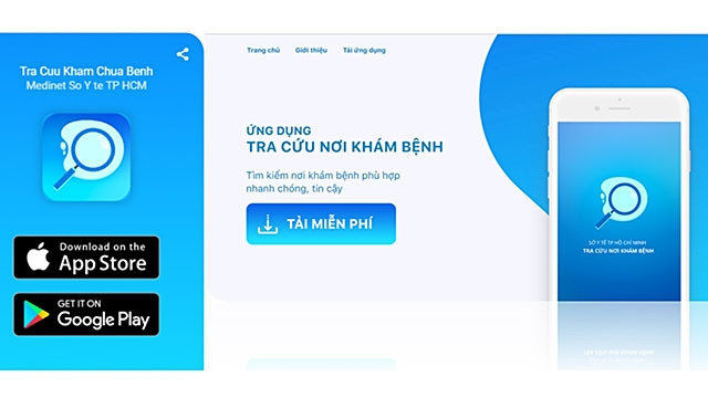 Tra cứu nơi khám, chữa bệnh trên smartphone