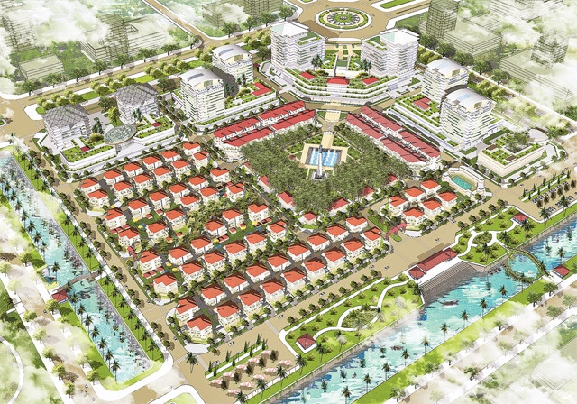 Phối cảnh dự án Khu đô thị Phú Mỹ An (tại Thừa Thiên- Huế) do công ty của KTS Ngô Viết Nam Sơn thiết kế đã được phê duyệt.