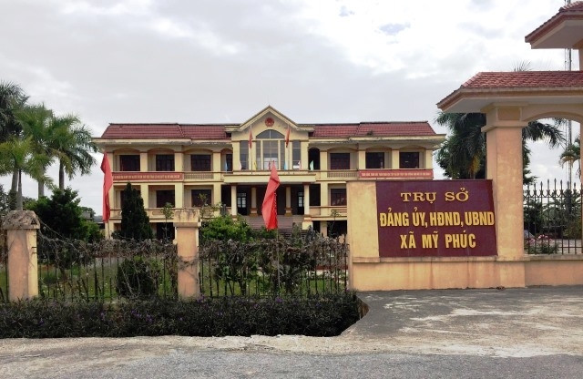 Trụ sở Đảng ủy - HĐND - UBND xã Mỹ Phúc, huyện Mỹ Lộc (Nam Định).