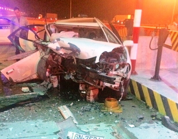 Hiện trường vụ tai nạn.