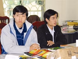 Lượng (trái) – Cường (phải).