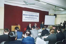 Một hoạt động tại trường ĐH Kinh tế Quốc dân.