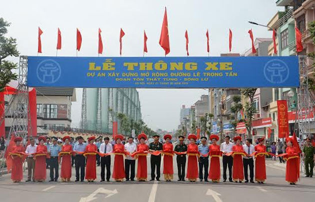 Hà Nội khánh thành tuyến đường kiểu mẫu Lê Trọng Tấn