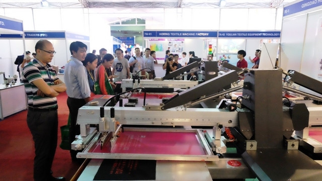 Nhiều thiết bị tiên tiến ngành công nghiệp dệt may trên thế giới được giới thiệu tại triển lãm quốc tế Saigontex 2018.