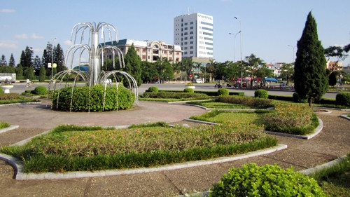 Môi trường ở thành phố Hưng Yên ngày một xanh, sạch.
