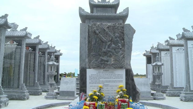 Khu tưởng niệm 2.500 liệt sĩ Trung đoàn 27 tại xã Triệu Long, huyện Triệu Phong (Quảng Trị).
