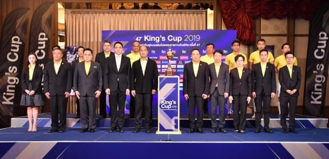 Buổi lễ bốc thăm King’s Cup 2019 do Hiệp hội bóng đá Thái-lan tổ chức. (Ảnh: FAT)
