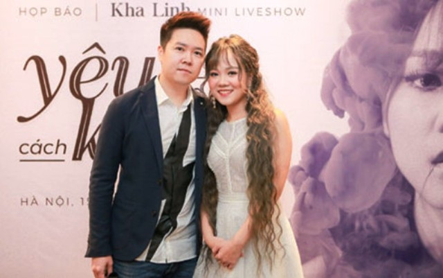 Ca sĩ Lê Hiếu và Khả Linh.