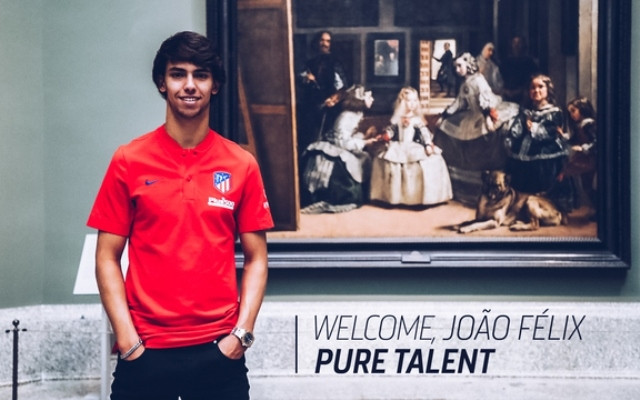 Sau nhiều đồn đoán, cuối cùng tiền đạo tài năng Joao Felix cũng cập bến Atletico với bản hợp đồng kỷ lục trị giá 126 triệu euro. (Ảnh: Atletico Madrid)