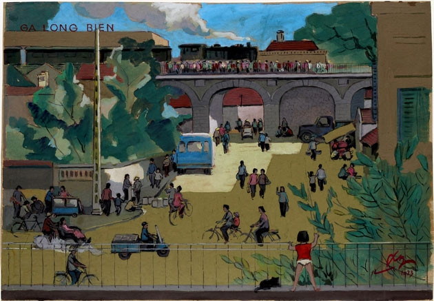Tác phẩm "Ga Long Biên".