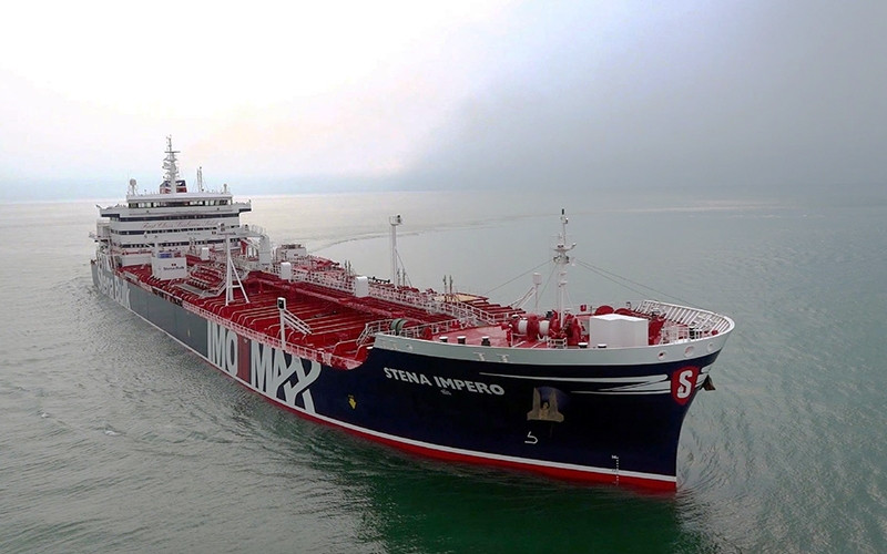 Tàu chở dầu Stena Impero. Ảnh THEGUARDIAN.COM