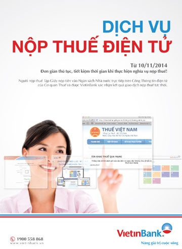 VietinBank ưu đãi phí dịch vụ nộp thuế điện tử