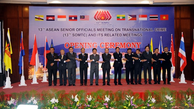 Khai mạc Hội nghị các quan chức cao cấp ASEAN về phòng chống tội phạm xuyên quốc gia. Ảnh THANH LỘC