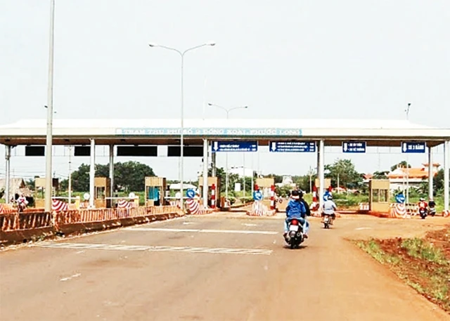 Trạm thu phí số 2 Đồng Xoài - Phước Long trên địa bàn tỉnh Bình Phước.