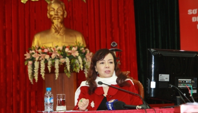 Bộ trưởng Y tế Nguyễn Thị Kim Tiến chủ trì Hội nghị. 