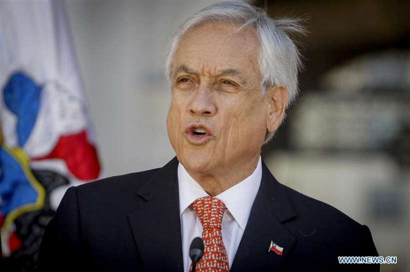 Tổng thống Pinera tuyên bố ngừng đăng cai APEC và COP 25 (Ảnh: XINHUA)