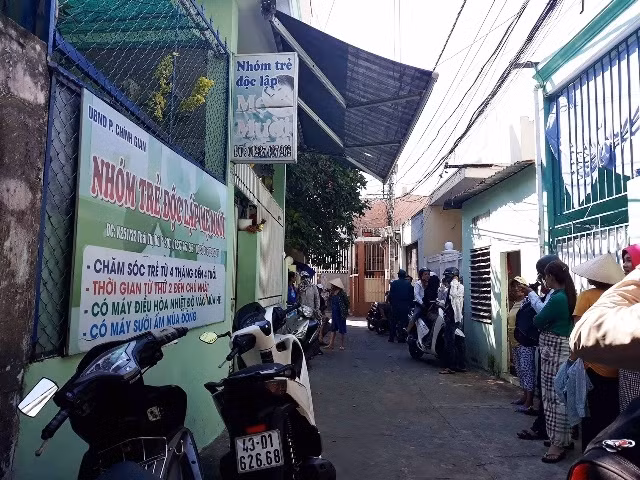 Cơ sở mầm non bạo hành trẻ.